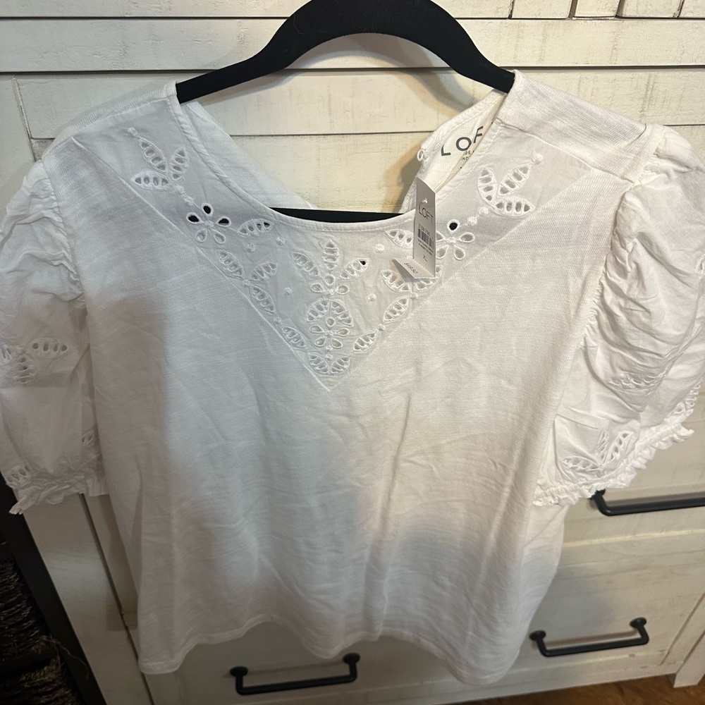 Loft short sleeve blouse
